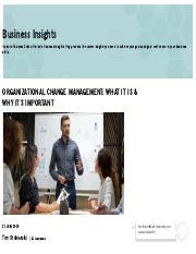 What Is Organizational Change Management HBS Online Pdf Business