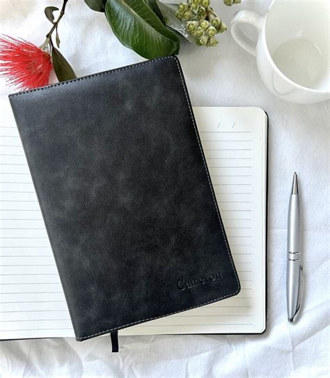 Personalised A5 Vegan Leather Notebook Etsy