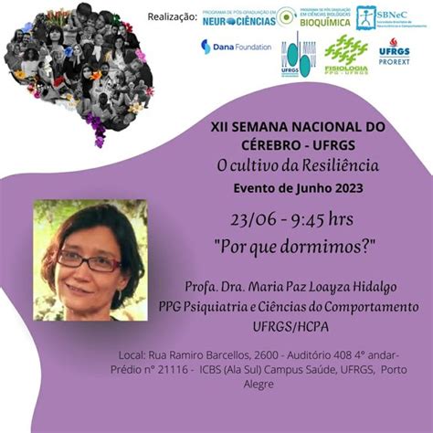 Semana Nacional Do C Rebro Da Ufrgs Realiza Palestra No Dia De Junho