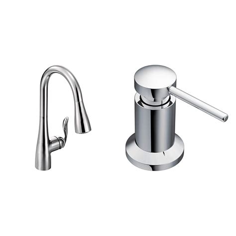 Moen 7594c Arbor One Handle Pulldown Kitchen Faucet Featuring Power Boost And Reflex Chrome And