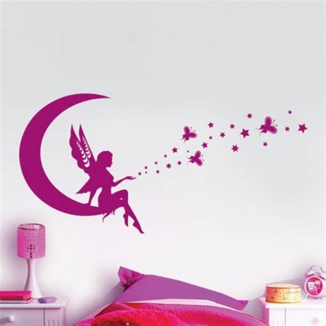 Sticker F E Magique Sur Croissant De Lune Stickers Muraux Enfant