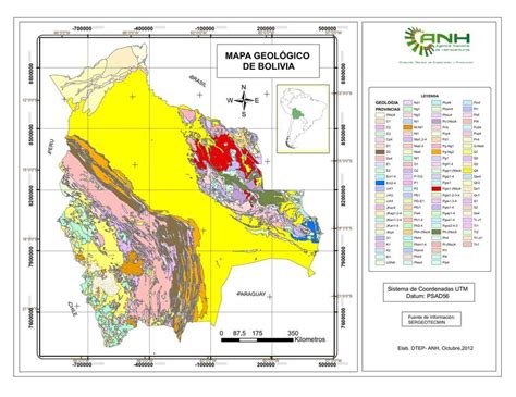 Mapa Geológico de Bolivia peopsan vargas uDocz