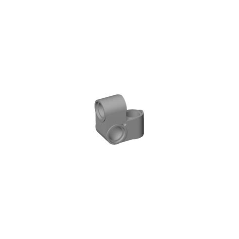 Lego Medium Stone Gray Cross Block Bent Degrees With Three Pinholes