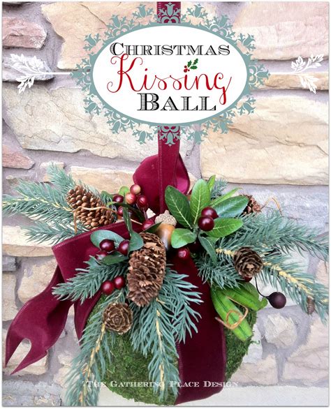 Diy Christmas Kissing Ball Little Bit City