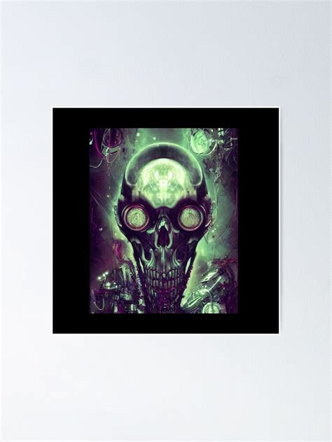 "Skull in cyberpunk." Poster for Sale by MASTERARTOFWEAR | Redbubble