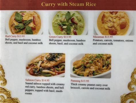 Menu At King Siam Thai Cuisine Restaurant Nashville