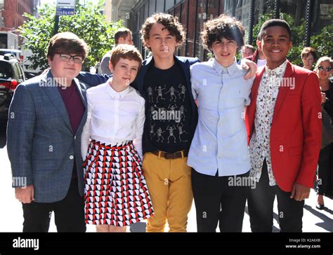 New York Ny Usa 30th Aug 2017 Jeremy Ray Taylor Sophia Lillis