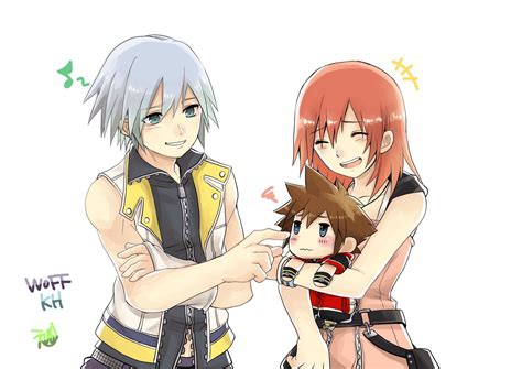 Sora Kairi And Riku Kingdom Hearts And 2 More Drawn By Epikakh