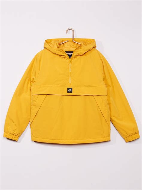 Blouson Capuche D Perlant Unisexe Jaune Kiabi