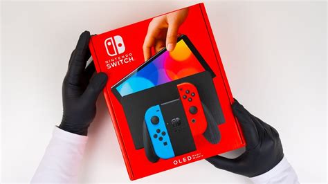 Nintendo Switch OLED neon red and blue +game - circesoftware.net