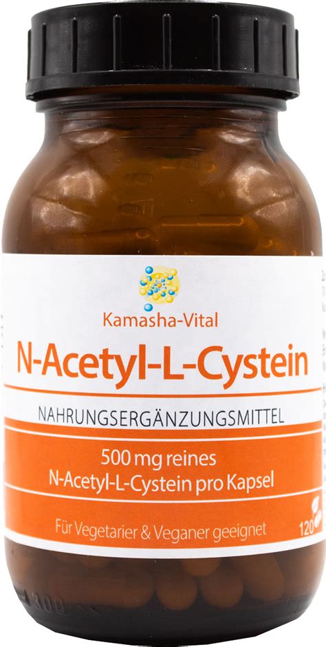 N Acetyl L Cystein 500mg 120 Kapseln Kamasha Versandhandel GmbH