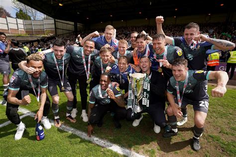 Plymouth Argyle Celebrate Being Crowned League One Champions Plymouth