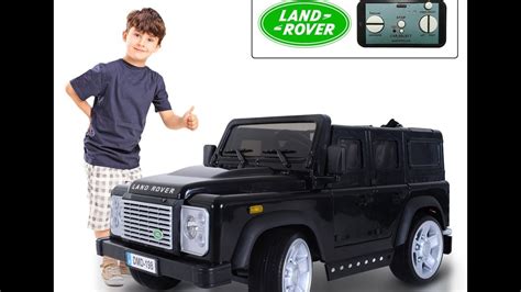 Land Rover Defender 12v Kids Electric Battery Powered Ride On Car With