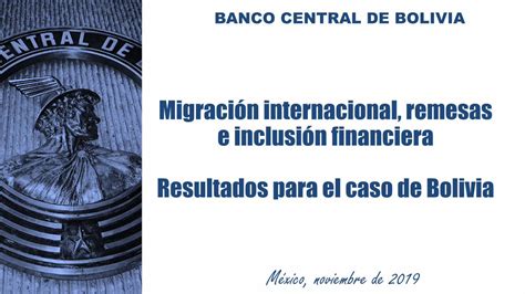 Pdf Migración Internacional Remesas E Inclusión Financiera … · 2019