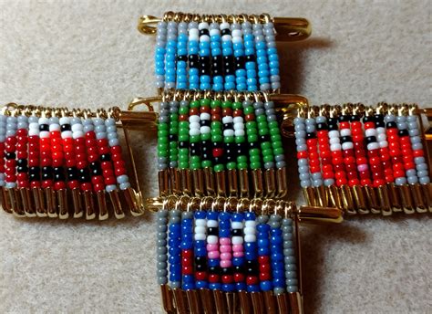 Seed Bead Safety Pin Patterns