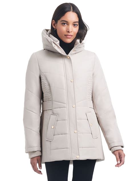 Details Women's Roll-Out Hooded Outerwear Long Sleeve Puffer Coat ...