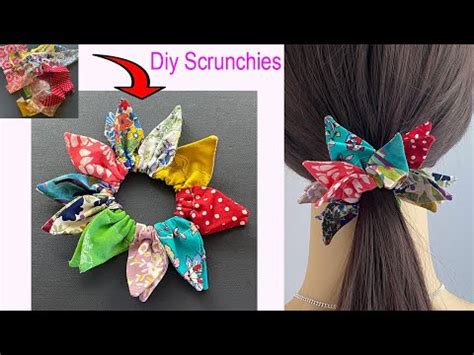 How To Make Flower Scrunchies Out Of Fabric Scraps How To Make A