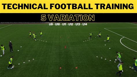 Technical Football Training Drills Variation U U U U