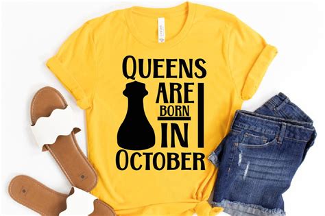 Queens Are Born in October Svg Designs. Graphic by Anup Ray · Creative Fabrica