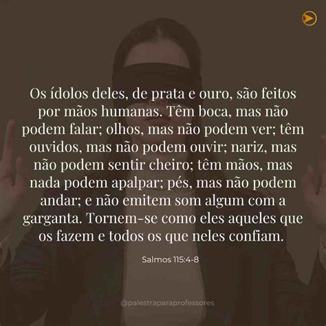 Versículos Sobre Idolatria Melhores Versículos Bíblia Sobre Idolatria