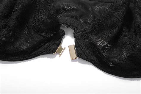 Women's Transparent Floral Lace Front Closure Unlined Underwire Plus S ...