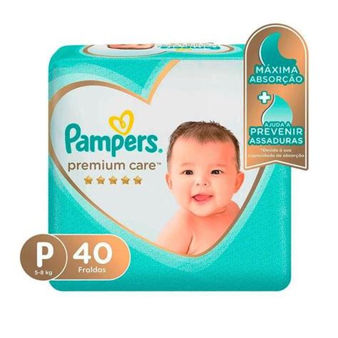 Fralda Pampers Premium Care Mega P Unidades Fralda Descart Vel