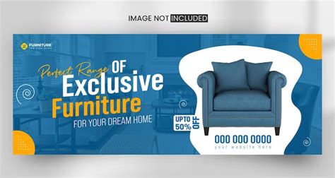 Premium Vector Creative Modern Furniture Sale Facebook Cover Banner