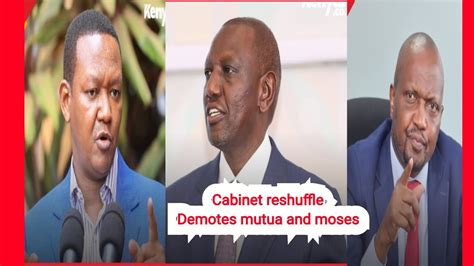 BREAKING NEWS President Ruto Reshuffles His Cabinet YouTube