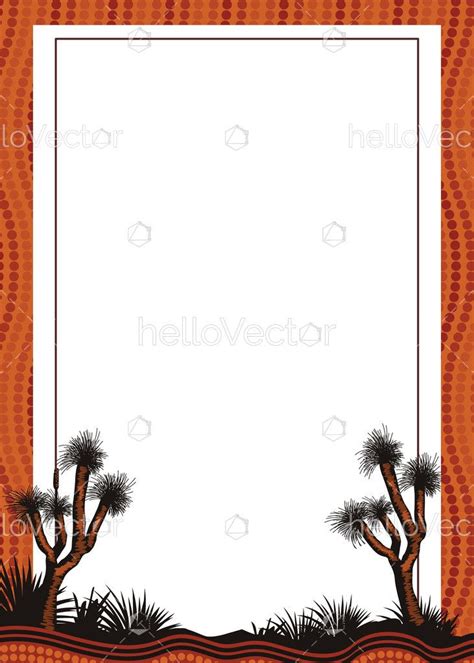 Aboriginal Style Border Design - Download Graphics & Vectors