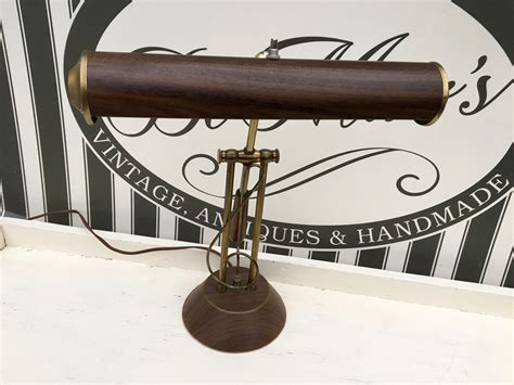 Vintage Pianodesk Lamp Brass Treble Clef Adjustable Working Etsy