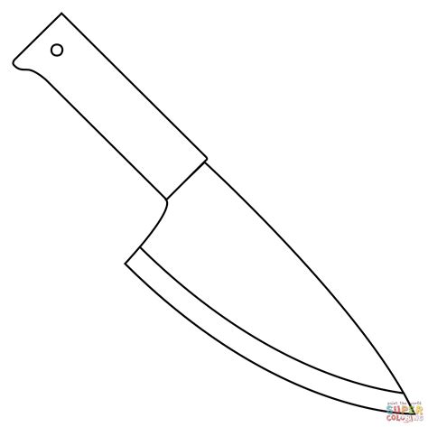 Dibujo De Cuchillo De Cocina Para Colorear Dibujos Para Colorear