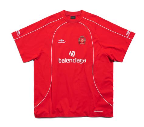 Balenciaga Soccer Jersey In Red Whats On The Star