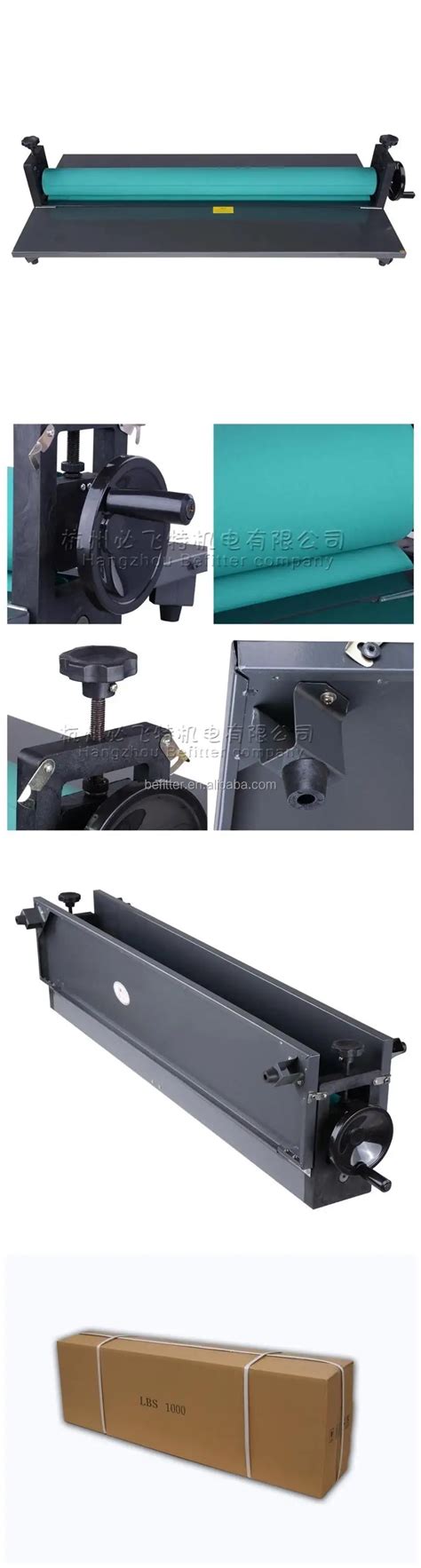 Lbs1000 Roll Photos 82mm Manual Cold Laminator Laminating Machine