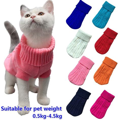 Cores Casaco De Inverno Para C Es Gatos Roupas De Estima O Camisola