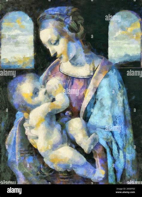 Illustrations Madonna Littapop Art Leonardo Da Vinci Stock Photo Alamy