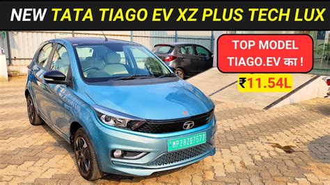 2023 New Tata Tiago EV XZ Plus Lux Variant Detailed Walkaround With