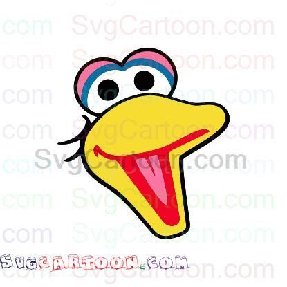 Big Bird Face Sesame Street svg dxf eps pdf png | Big bird, Sesame ...