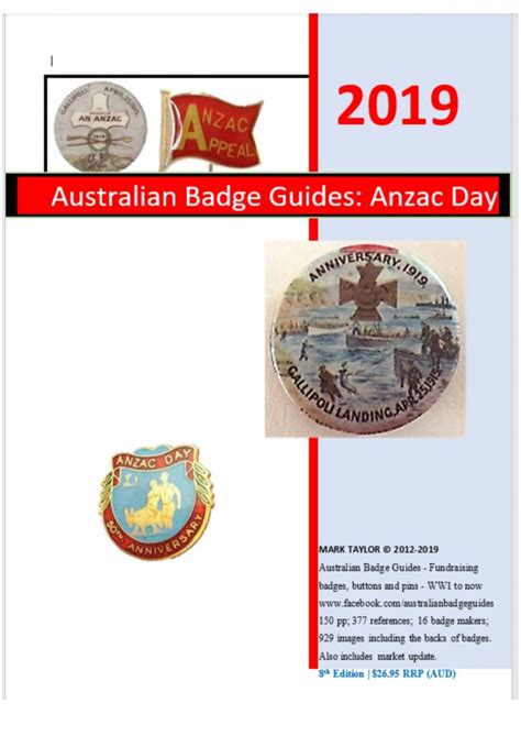 Anzac Day Badges Buttons And Pins 2019 Australian Badge Guide