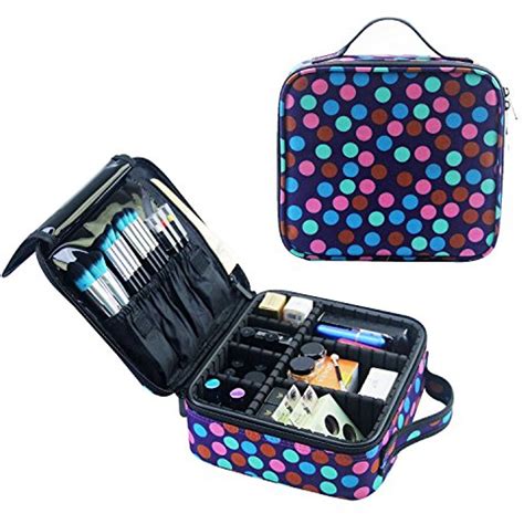 Relavel 3 Layer Multi Functional Professional Makeup Train Case Super