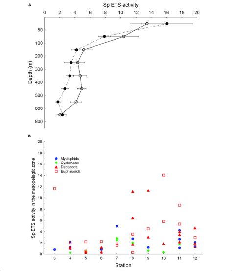 A Vertical Distribution Of Average Zooplankton Specific Ets