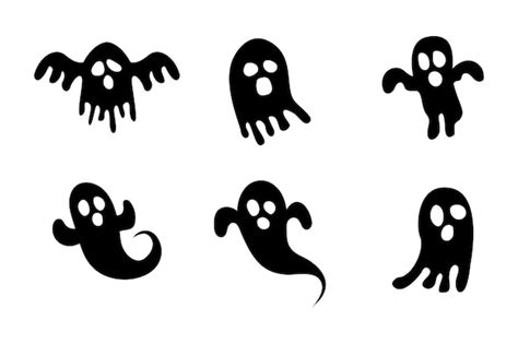 Premium Vector Set Of Ghosts For Halloween Halloween Elements And Objects For Design Projects