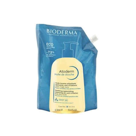 BIODERMA Atoderm huile de douche éco recharge 1L Parapharmacie