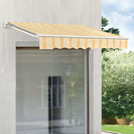 Tenda Da Sole A Muro Con Bracci Estensibili E Manovella X Cm