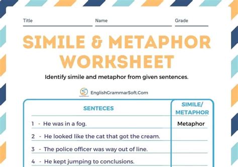 Simile And Metaphor Examples Sentences Englishgrammarsoft