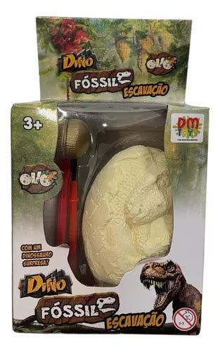 Kit Escavação Fossil Ovo Dinossauro Dino Arqueologia Dm Toys MercadoLivre