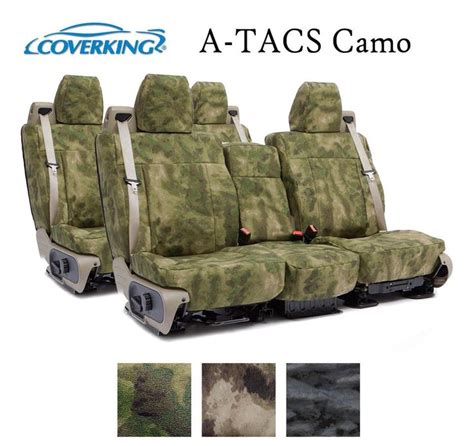 Coverking Custom Seat Covers Ballistic Canvas Front Row A TACS Camo