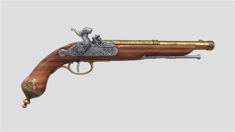 Brescia Italia 1825 (percussion pistol) H-P - Download Free 3D model by ...