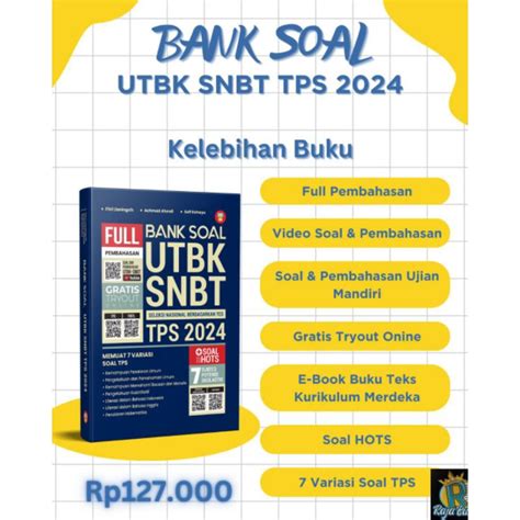 Jual Buku Bank Soal Utbk Snbt Tps 2024 Shopee Indonesia