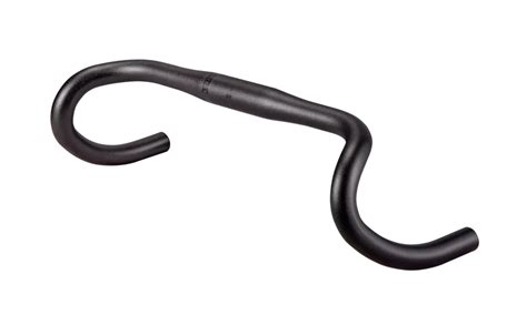 Short Reach Alloy Road Handlebars With Flare Sand Blast Ano Black