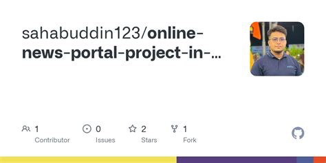 Github Sahabuddin123online News Portal Project In Php V1